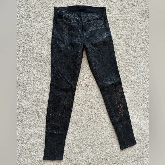 J Brand Jeans J Brand Black Snake Print Jeans Size 26 Poshmark